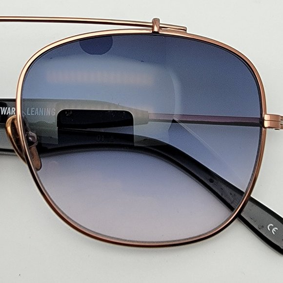 Westward Leaning Malcom No Middle 07 Rose Gold Frame Navy Blue Lens Sunglasses main image 14